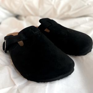 Black slip on shoes